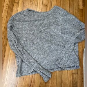 Old Navy Gray Marled Knit Pullover